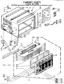 Cabinet Parts parts for Kenmore Heat Pump System 106.7792080 (1067792080, 106 7792080) from AppliancePartsPros.com