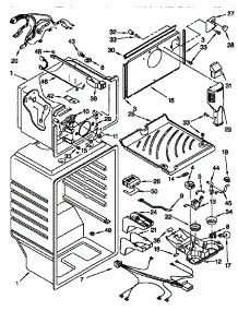 Liner parts for Kenmore Refrigerator 106.77992791 (10677992791, 106 77992791) from AppliancePartsPros.com