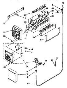 Icemaker parts for Kenmore Refrigerator 106.78207890 (10678207890, 106 78207890) from AppliancePartsPros.com