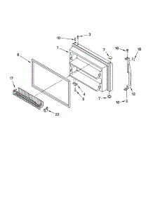 Freezer Door Parts parts for Kenmore Refrigerator 106.78212801 (10678212801, 106 78212801) from AppliancePartsPros.com