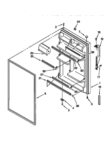 Refrigerator Door parts for Kenmore Refrigerator 106.78822890 (10678822890, 106 78822890) from AppliancePartsPros.com
