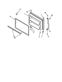 Freezer Door parts for Kenmore Refrigerator 106.78905890 (10678905890, 106 78905890) from AppliancePartsPros.com