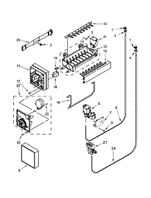Icemaker Parts parts for Kenmore Refrigerator 106.79472410 (10679472410, 106 79472410) from AppliancePartsPros.com