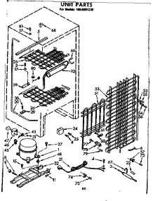 Unit Parts parts for Kenmore Freezer 106.8201230 (1068201230, 106 8201230) from AppliancePartsPros.com