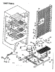 Unit Parts parts for Kenmore Freezer 106.8201610 (1068201610, 106 8201610) from AppliancePartsPros.com