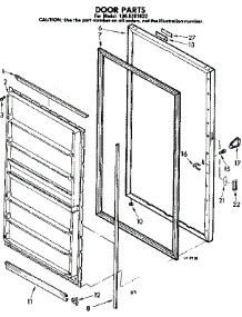 Door Parts parts for Kenmore Freezer 106.8201632 (1068201632, 106 8201632) from AppliancePartsPros.com