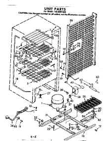 Unit Parts parts for Kenmore Freezer 106.8201650 (1068201650, 106 8201650) from AppliancePartsPros.com