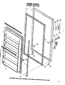 Door Parts parts for Kenmore Freezer 106.8211680 (1068211680, 106 8211680) from AppliancePartsPros.com
