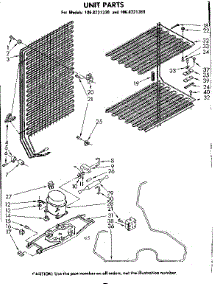 Unit Parts parts for Kenmore Freezer 106.8221380 (1068221380, 106 8221380) from AppliancePartsPros.com