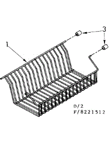 Shelf Parts parts for Kenmore Freezer 106.8221512 (1068221512, 106 8221512) from AppliancePartsPros.com