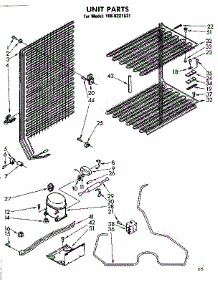 Unit Parts parts for Kenmore Freezer 106.8221531 (1068221531, 106 8221531) from AppliancePartsPros.com