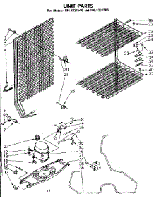 Unit Parts parts for Kenmore Freezer 106.8221540 (1068221540, 106 8221540) from AppliancePartsPros.com