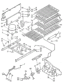 Unit Parts parts for Kenmore Freezer 106.8222040 (1068222040, 106 8222040) from AppliancePartsPros.com