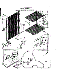 Unit Parts parts for Kenmore Freezer 106.8241380 (1068241380, 106 8241380) from AppliancePartsPros.com