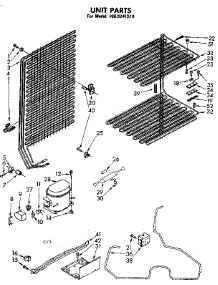 Unit Parts parts for Kenmore Freezer 106.8241510 (1068241510, 106 8241510) from AppliancePartsPros.com