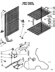Unit Parts parts for Kenmore Freezer 106.8241540 (1068241540, 106 8241540) from AppliancePartsPros.com