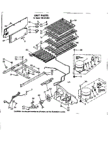Unit Parts parts for Kenmore Freezer 106.8242051 (1068242051, 106 8242051) from AppliancePartsPros.com