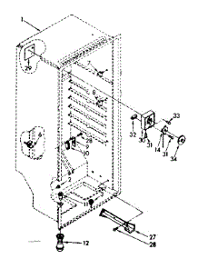 Liner Parts parts for Kenmore Freezer 106.8251181 (1068251181, 106 8251181) from AppliancePartsPros.com