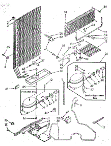 Unit parts for Kenmore Freezer 106.8254912 (1068254912, 106 8254912) from AppliancePartsPros.com