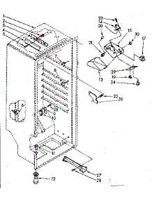 Liner parts for Kenmore Freezer 106.8261580 (1068261580, 106 8261580) from AppliancePartsPros.com