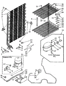 Unit parts for Kenmore Freezer 106.8262181 (1068262181, 106 8262181) from AppliancePartsPros.com