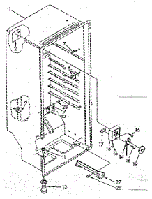 Liner Parts parts for Kenmore Freezer 106.8262381 (1068262381, 106 8262381) from AppliancePartsPros.com