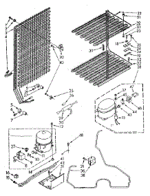 Unit Parts parts for Kenmore Freezer 106.8262510 (1068262510, 106 8262510) from AppliancePartsPros.com