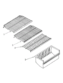 Shelf parts for Kenmore Freezer 106.8275510 (1068275510, 106 8275510) from AppliancePartsPros.com