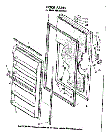 Door Parts parts for Kenmore Freezer 106.8311660 (1068311660, 106 8311660) from AppliancePartsPros.com