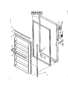 Door Parts parts for Kenmore Freezer 106.8332070 (1068332070, 106 8332070) from AppliancePartsPros.com