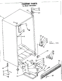 Cabinet Parts parts for Kenmore Freezer 106.8332072 (1068332072, 106 8332072) from AppliancePartsPros.com