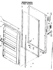 Door Parts parts for Kenmore Freezer 106.8332073 (1068332073, 106 8332073) from AppliancePartsPros.com