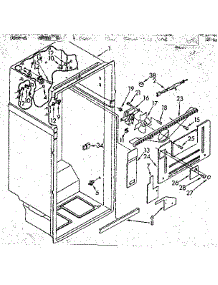 Liner Parts parts for Kenmore Refrigerator 106.8370540 (1068370540, 106 8370540) from AppliancePartsPros.com