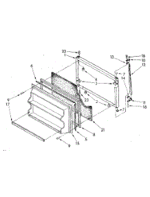 Freezer Door parts for Kenmore Refrigerator 106.8376703 (1068376703, 106 8376703) from AppliancePartsPros.com