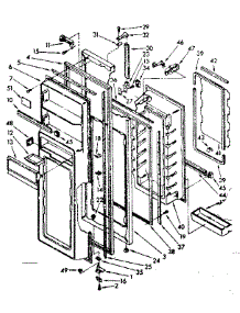 Refrigerator Door Parts parts for Kenmore Refrigerator 106.8532821 (1068532821, 106 8532821) from AppliancePartsPros.com