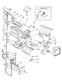 Icemaker parts for Kenmore Refrigerator 106.8542770 (1068542770, 106 8542770) from AppliancePartsPros.com