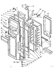Refrigerator Door Parts parts for Kenmore Refrigerator 106.8556820 (1068556820, 106 8556820) from AppliancePartsPros.com