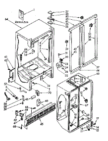 Breaker And Partition Parts parts for Kenmore Refrigerator 106.85779411 (10685779411, 106 85779411) from AppliancePartsPros.com