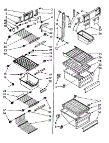 Shelves And Accessories parts for Kenmore Refrigerator 106.85779411 (10685779411, 106 85779411) from AppliancePartsPros.com