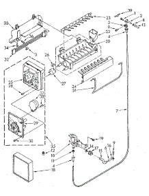 Icemaker parts for Kenmore Refrigerator 106.8590271 (1068590271, 106 8590271) from AppliancePartsPros.com