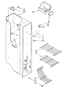 Freezer Liner parts for Kenmore Refrigerator 106.8590271 (1068590271, 106 8590271) from AppliancePartsPros.com