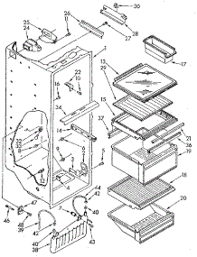 Refrigerator Liner parts for Kenmore Refrigerator 106.8594664 (1068594664, 106 8594664) from AppliancePartsPros.com