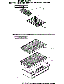 Shelf Parts parts for Kenmore Refrigerator 106.8614020 (1068614020, 106 8614020) from AppliancePartsPros.com