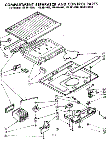 Compartment Separator & Control Parts parts for Kenmore Refrigerator 106.8614020 (1068614020, 106 8614020) from AppliancePartsPros.com