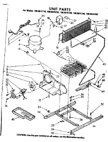 Unit Parts parts for Kenmore Refrigerator 106.8615720 (1068615720, 106 8615720) from AppliancePartsPros.com