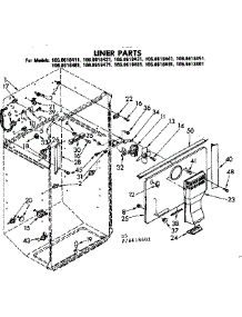 Liner Parts parts for Kenmore Refrigerator 106.8618451 (1068618451, 106 8618451) from AppliancePartsPros.com