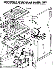 Comp. Separator  / Controls parts for Kenmore Refrigerator 106.8618511 (1068618511, 106 8618511) from AppliancePartsPros.com