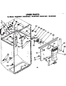 Liner Parts parts for Kenmore Refrigerator 106.8618511 (1068618511, 106 8618511) from AppliancePartsPros.com