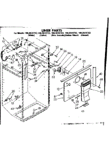 Liner Parts parts for Kenmore Refrigerator 106.8618723 (1068618723, 106 8618723) from AppliancePartsPros.com