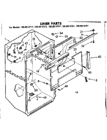 Liner Parts parts for Kenmore Refrigerator 106.8619741 (1068619741, 106 8619741) from AppliancePartsPros.com